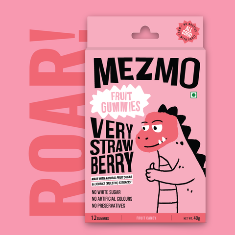 Very Strawberry Fruit Candy (3 boxes of 12 Soft Candies)