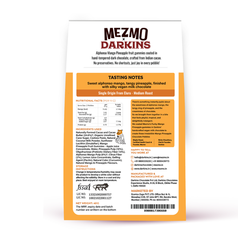 Mango Pineapple Darkins Chocolate Pebbles - (Pack of 2)