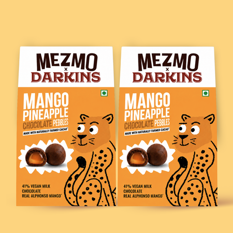 Mango Pineapple Darkins Chocolate Pebbles - (Pack of 2)